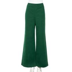 Tory Burch Green Cotton & Lyocell Palazzo Pants M
