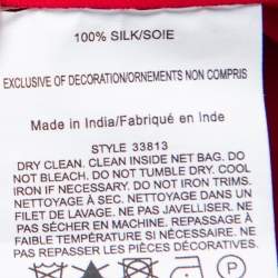 مملوكة مسبقًا تونيك توري برش سيلفي حرير كريب أحمر مقاس صغير