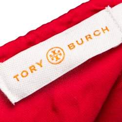 مملوكة مسبقًا تونيك توري برش سيلفي حرير كريب أحمر مقاس صغير