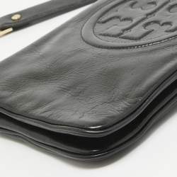 Tory Burch Black Leather Reva Chain Clutch