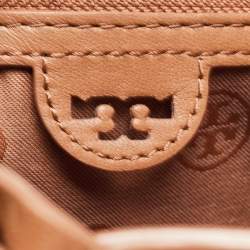 Pre Owned Tory Burch Brown Leather Brooke Tote