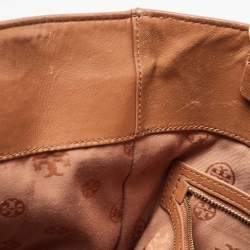 Pre Owned Tory Burch Brown Leather Brooke Tote