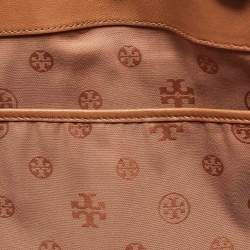 Pre Owned Tory Burch Brown Leather Brooke Tote