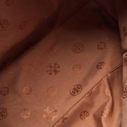 Pre Owned Tory Burch Brown Leather Brooke Tote