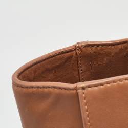 Pre Owned Tory Burch Brown Leather Brooke Tote