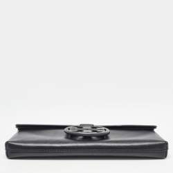 Pre Owned Tory Burch Back Leather Miller Clutch