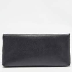 Pre Owned Tory Burch Back Leather Miller Clutch