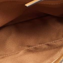 Pre Owned Tory Burch Brown Quilted Leather Fleming Shoulder Bag