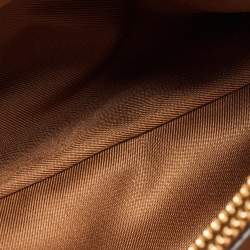 Pre Owned Tory Burch Brown Quilted Leather Fleming Shoulder Bag