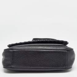 Pre Owned Tory Burch Black Leather Mini Marion Crossbody Bag