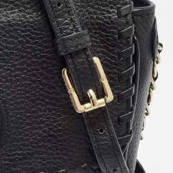 Pre Owned Tory Burch Black Leather Mini Marion Crossbody Bag