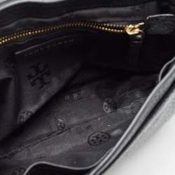 Pre Owned Tory Burch Black Leather Mini Marion Crossbody Bag