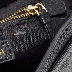 Pre Owned Tory Burch Black Leather Mini Marion Crossbody Bag