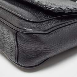 Pre Owned Tory Burch Black Leather Mini Marion Crossbody Bag