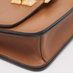 Pre Owned Tory Burch Brown Leather Eleanor Shoulder Bag