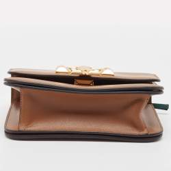 Pre Owned Tory Burch Brown Leather Eleanor Shoulder Bag