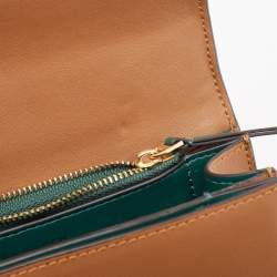 Pre Owned Tory Burch Brown Leather Eleanor Shoulder Bag