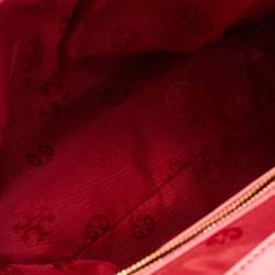 Tory Burch Pink Leather Robinson Top Handle Bag