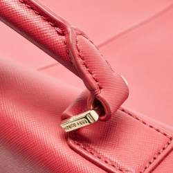 Tory Burch Pink Leather Robinson Top Handle Bag
