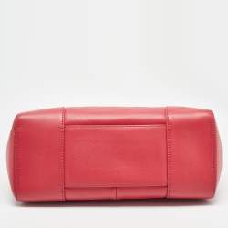 Tory Burch Pink Leather Robinson Top Handle Bag