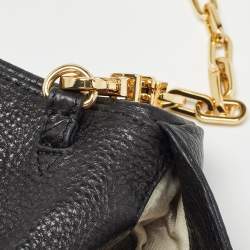 Pre Owned Tory Burch Black Leather Amanda Crossbody Bag