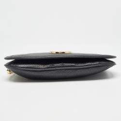 Pre Owned Tory Burch Black Leather Amanda Crossbody Bag