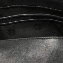 Tory Burch Black Quilted Leather Fleming Shoulder Bag