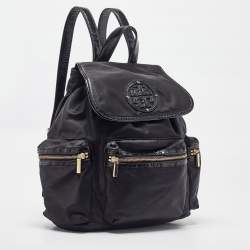 Tory Burch Black Nylon Bill Backpack