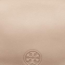 Tory Burch Peach Leather Marion Shoulder Bag