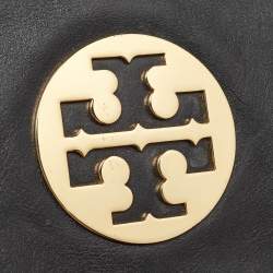 Tory Burch Black Leather Reva Chain Clutch
