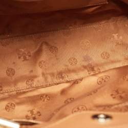 Tory Burch Brown Embossed Leather Bryant East West Tote