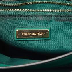 Pre Owned Tory Burch Multicolor Leather Floral Juliette Shoulder Bag