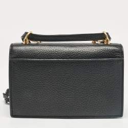 Pre Owned Tory Burch Black Leather Mini Miller Shoulder Bag