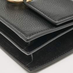 Pre Owned Tory Burch Black Leather Mini Miller Shoulder Bag