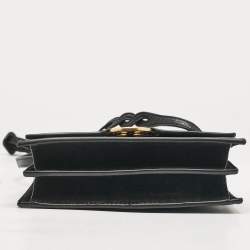 Pre Owned Tory Burch Black Leather Mini Miller Shoulder Bag