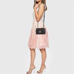 Pre Owned Tory Burch Black Leather Mini Miller Shoulder Bag