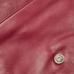 Tory Burch Burgundy Leather Fleming Shoulder Bag