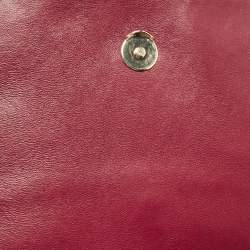 Tory Burch Burgundy Leather Fleming Shoulder Bag