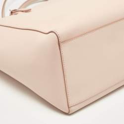 Pre Owned Tory Burch Pink Leather Large York Buckle Tote