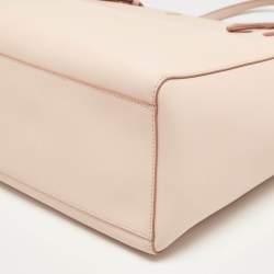 Pre Owned Tory Burch Pink Leather Large York Buckle Tote