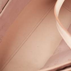 Pre Owned Tory Burch Pink Leather Large York Buckle Tote