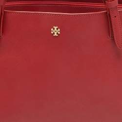 Tory Burch Red Leather Medium York Buckle Tote