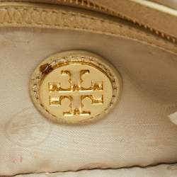 Tory Burch Gold Leather Adalyn Chain Clutch