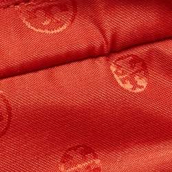 Pre Owned Tory Burch Red Leather Thea Bucket Shoulder Bag