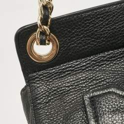 Tory Burch Black Leather Slouchy Marion Tote