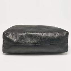 Pre Owned Tory Burch Black Leather Slouchy Marion Tote