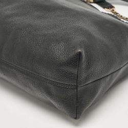 Pre Owned Tory Burch Black Leather Slouchy Marion Tote