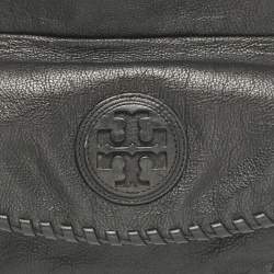 Tory Burch Black Leather Marion Shoulder Bag