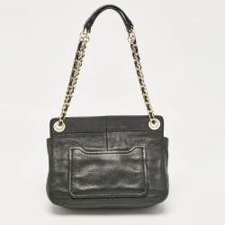 Tory Burch Black Leather Marion Shoulder Bag