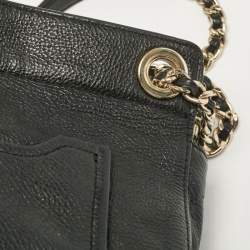 Tory Burch Black Leather Marion Shoulder Bag